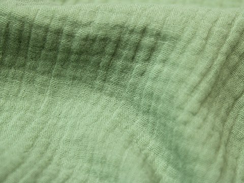 Muślin double gaze bawełniany kolor pistacjowy Muślin double gaze bawełniany kolor pistacjowy