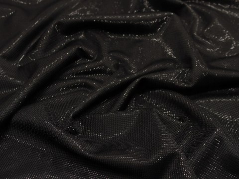 Dzianina lurex moonlight błyszcząca CZARNA Dzianina lurex moonlight błyszcząca CZARNA