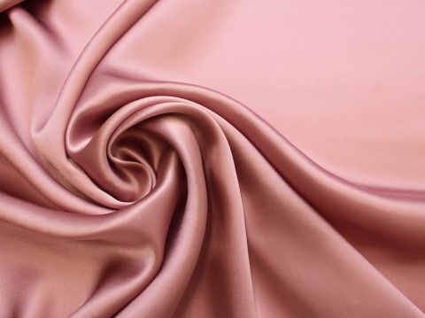 Satyna jedwabna brudny róż