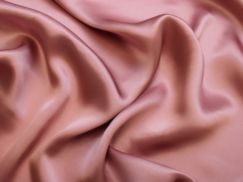 Satyna jedwabna brudny róż