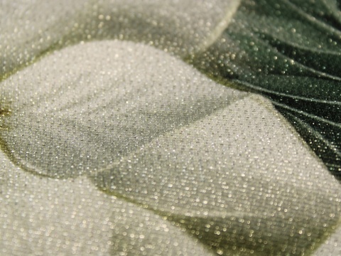 Tkanina obrusowa zasłonowa świąteczna gwiazda betlejemska miętowa