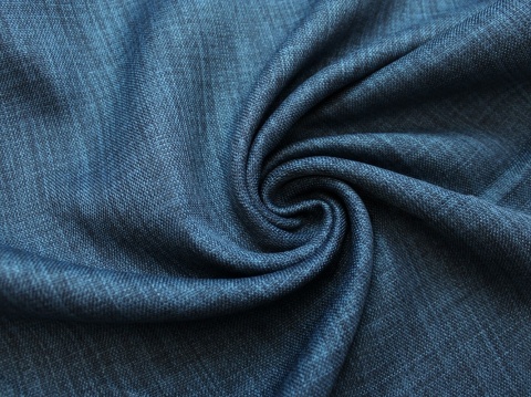 tkanina zasłonowa blackout granatowy len