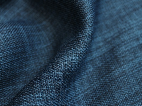 tkanina zasłonowa blackout granatowy len