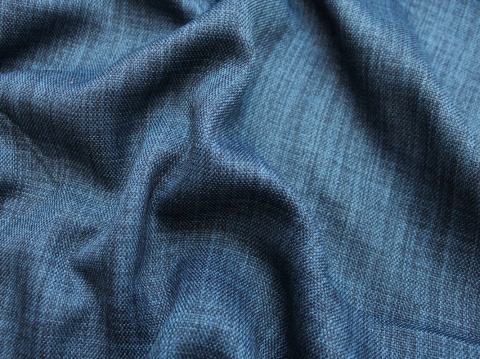 tkanina zasłonowa blackout granatowy len