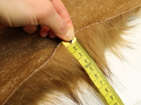 futro sztuczne futerko na metry rude camel